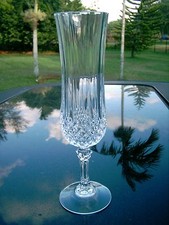 8.25" STEMMED LEAD  CRYSTAL GLASSES CLEARANCE PRICE  DETAILED CUTS