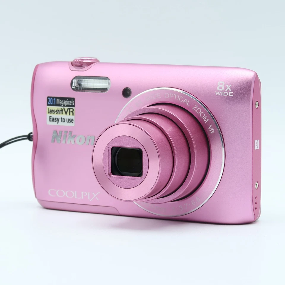 Nikon Coolpix A300 20.1MP Compact Digital Camera Pink Tested Boxed Full Kit - Image 4 of 4