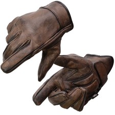 Milwaukee Leather 7512 Men's Brown Leather Gel Padded Palm Motorcycle Gloves