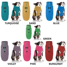 Gooby Half Zip Up Fleece Vest Dog Sweater (refurbished)