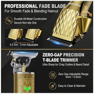 Pro Fade & Beard Trimmer Set - Cordless Men's Grooming Kit