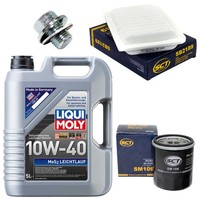 MotoröL Filter Set 10W-40 5 Liter + ÖLablassschraube FüR Toyota Yaris RAV 4 IV
