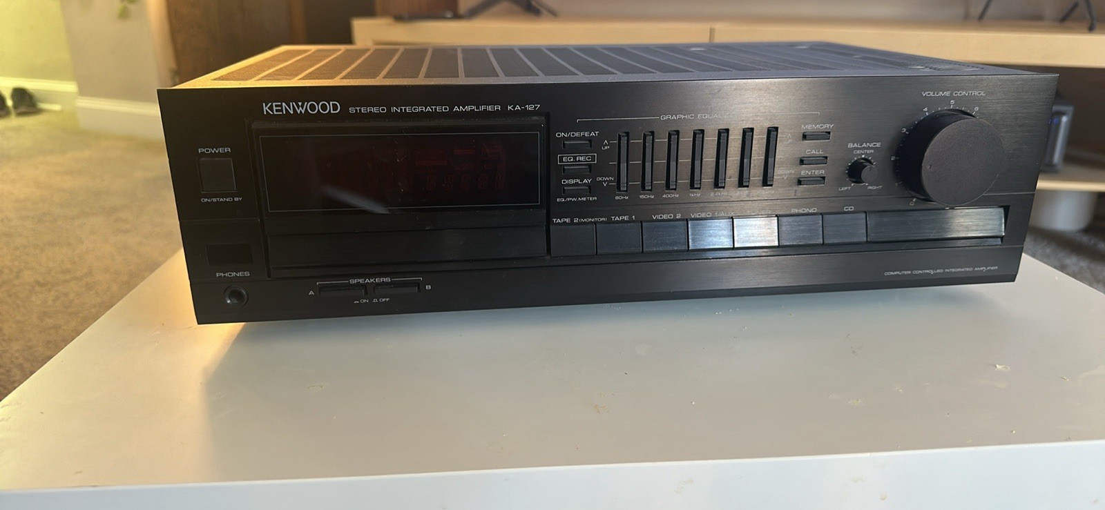 Kenwood KA-127 Stereo Integrated Amplifier Black MPN KA-127 Model Kenwood KA-127