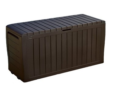 Keter Marvel Plus 71 Gallon Resin Outdoor Storage For Patio Furniture Cushions