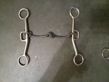 New stainless steel loose cheek Western snaffle bit 5 in sweet iron thin mouth