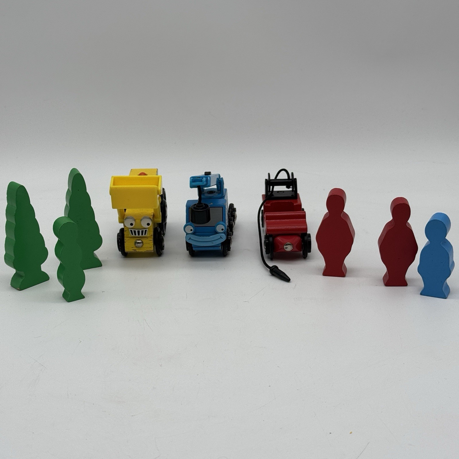 Brio Bob The Builder Wooden Railway Vintage Set with Scoop Huckle Cat Lofty  