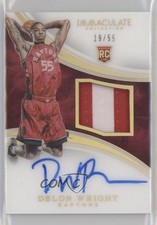 2015 Panini Immaculate Rookie Jersey Number 19/55 Delon Wright Patch Auto 0q5l
