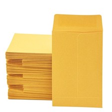 Homrelaxy 1 300 Pcs Small Coin Envelopes 2.25" x 3.5" with 300PCS, Yellow