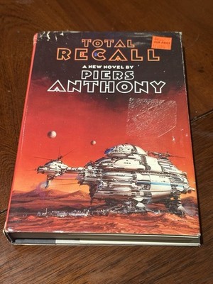 Total Recall by Piers Anthony 1989 William Morrow NY 1st Ed HC/DJ B-111025
