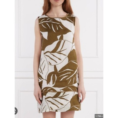 Marella Sport 100% Flax Floral Dress. Size L