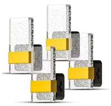 Bubble Design LED Night Light Plug-In, 3000K Dusk-To-Dawn Sensor Dimmable 4-Pack