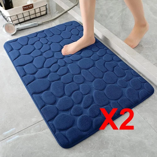 Super wasserabsorbierende weiche Memory-Schaum Badematte rutschfest Bad Duschvorleger - Bild 17 von 20