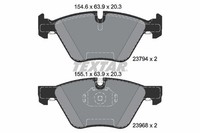 Textar Bremsbelagsatz, Scheibenbremse 2379401 FüR BMW