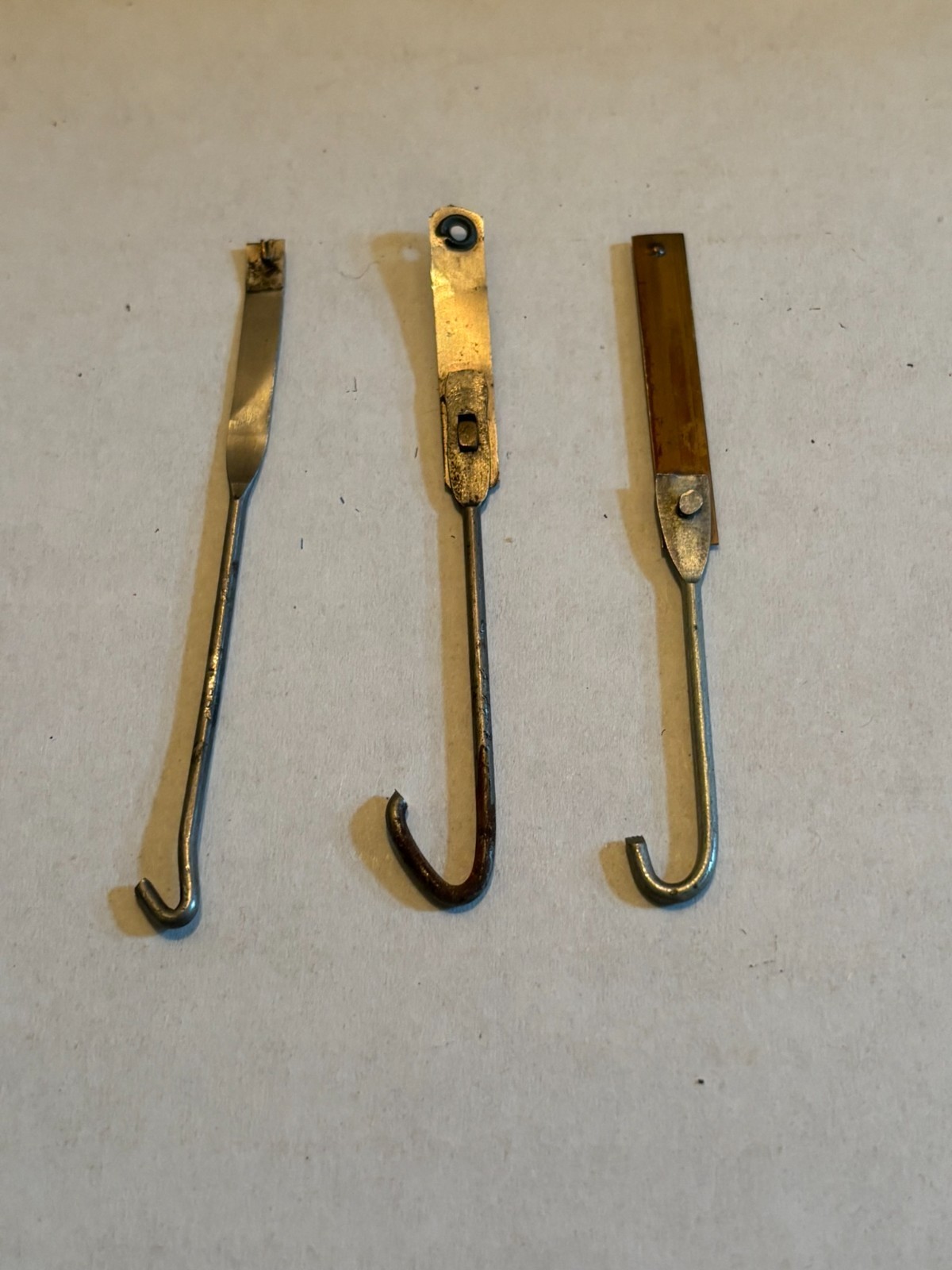 Vintage Lot of 3 Clock Pendulum Rods Only Approximately 2.75 inches ...