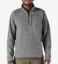 Patagonia Better Sweater Fleece Mens Size M Grey 1/4 Zip Casual Pocket