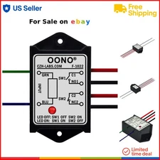 Power Relay Module 8A AC/DC 12V Control DPST 1NO 1NC Easy Mount