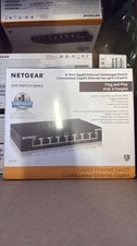 NETGEAR GS308 8-Port Gigabit Ethernet Switch Plug Play Metal Case new