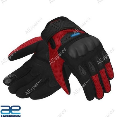 Rambler V2 Riding Gloves Red & Black For Royal Enfield Rider AEs
