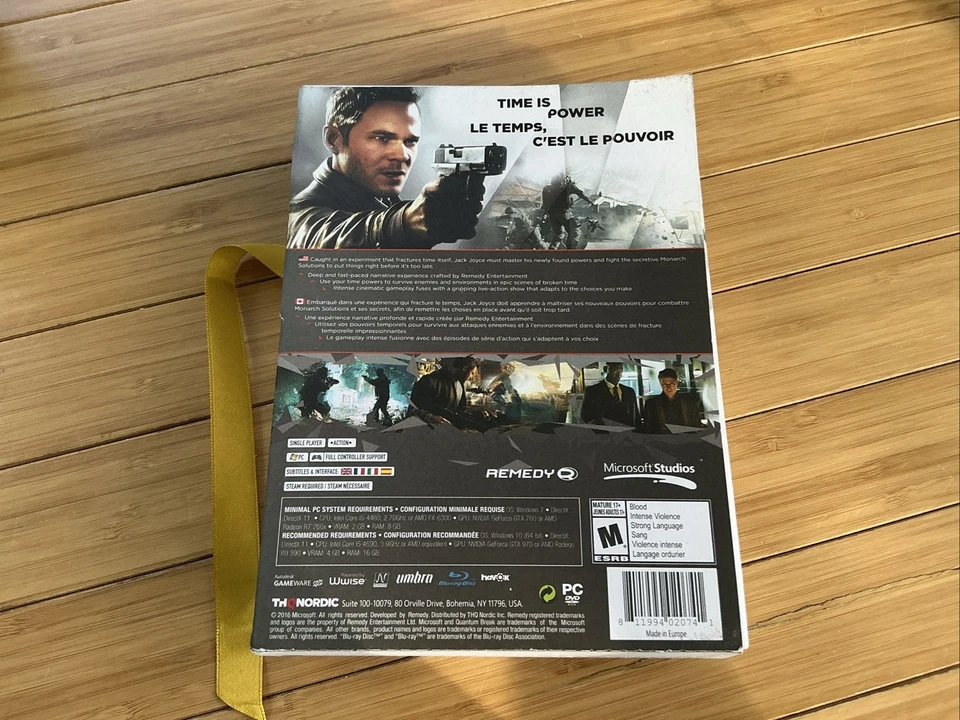 NEW Quantum Break -Timeless Collectors Edition- PC DVD-ROM Action Adventure Game - Image 3 of 4