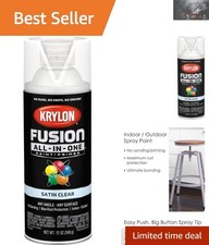 Versatile 12 oz Clear Adhesive Spray Paint - Rust Resistant Fast Drying Finish