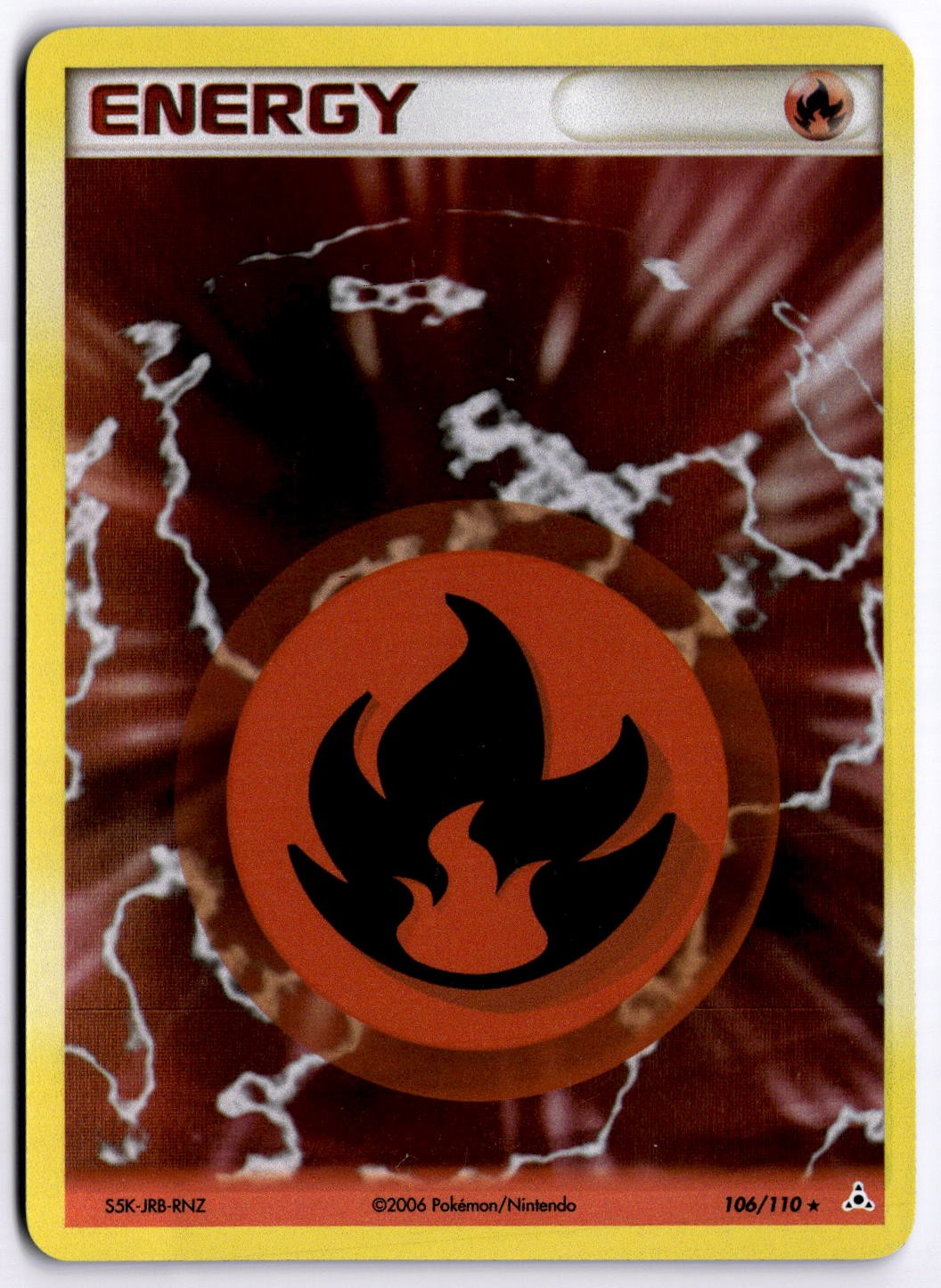 Fire Energy Holo Rare Holon Phantoms 106/110 NM
