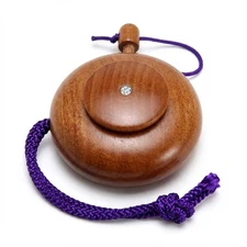 Japanese Incense Container with 0.05ct Diamond  Sakura Wood Handcrafted