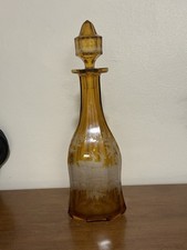 Moser Bohemian Intaglio Cut Glass Decanter