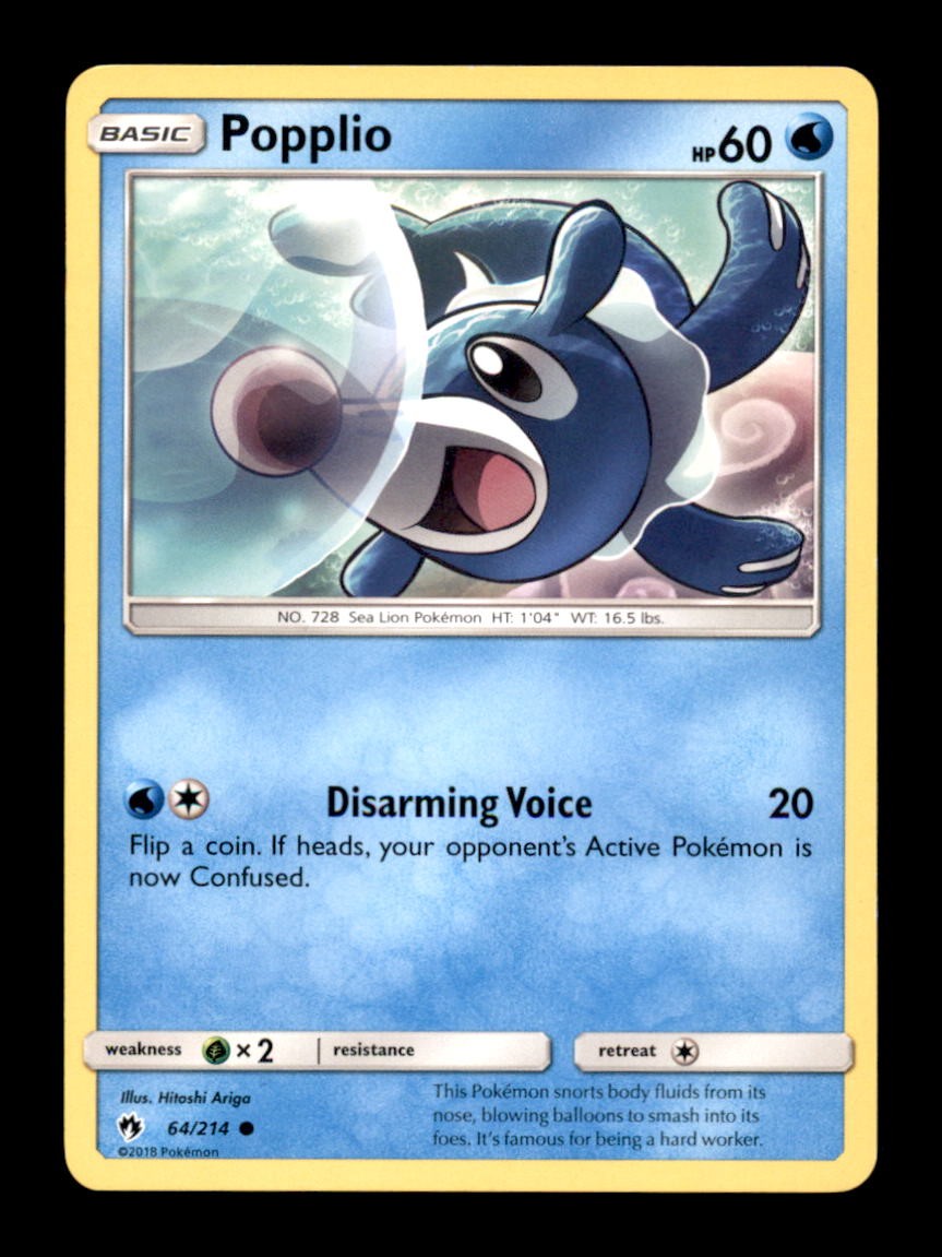 POPPLIO 64/214 C LOST THUNDER POKEMON LP