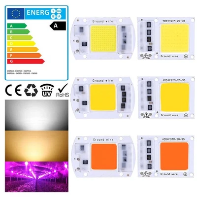 LED High Chip Power Light Bulb Bead 220V 240V 30W 50W 70W 100W AC COB Source - Image 1 of 4