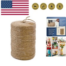 PerkHomy Natural Jute Twine 600 Feet Long Twine String for Crafts Gift Wrappi...