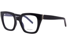 Saint Laurent SL M143 001 Eyeglasses Frame Women's Black Full Rim Cat Eye 51mm