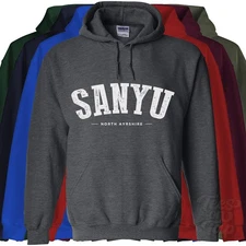 SANYU NORTH AYRSHIRE HOODIE Arranton Lamlash Scotland college varsity style