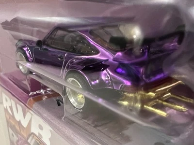 RARE 2026 Vancouver Purple Chrome Poprace 1/64 Porsche RWB