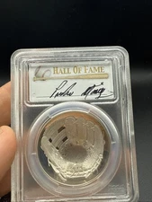 2014 P $1 Baseball Hall Of Fame Pedro Martinez Signed PCGS PR70DCAM Pop Of 473
