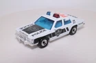 Vintage Matchbox Ford LTD Crown Victoria Police Car White Black PD-21 MB132
