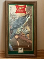 MILLER HIGH LIFE Beer “PEREGRINE FALCON” Wildlife Mirror by Robert Evans - NIB