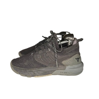 Mens UA Under Armour Project Rock 3 'Black Pitch Grey' Trainers Size 7.5