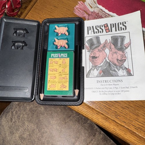 Vintage 1992 Pass The Pigs Go Hog Wild Dice Game Bradley Unused Complete No Box