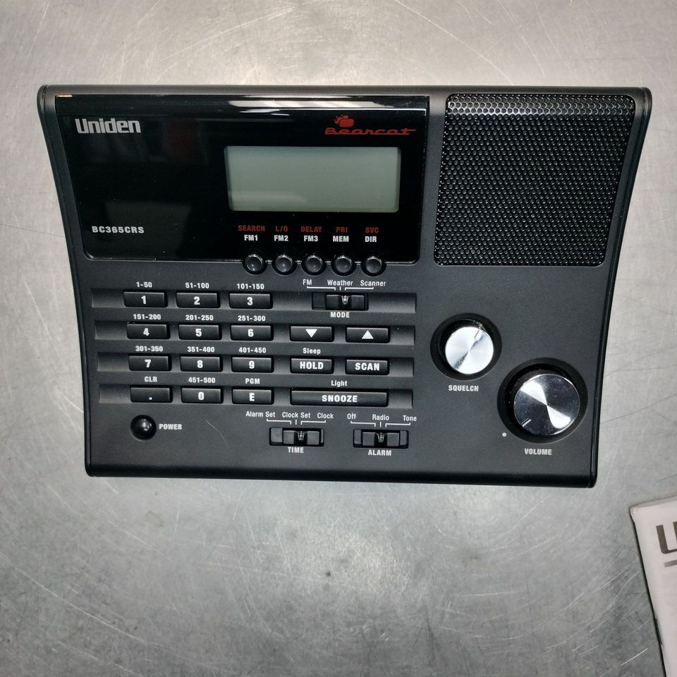 Uniden Bearcat BC365CRS 500-Channel Scanner w/ Radio, Weather Alarm ...