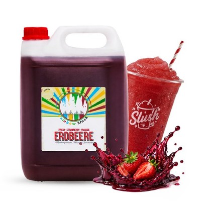 Hopser Funfood Rainbow Slush Sirup Erdbeere 5L 1:5 AZO frei ohne Glyzerin