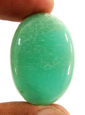 56.10 Ct Natural Green Amazonite Loose Gemstone Cabochon Wire Wrap Stone - 1793