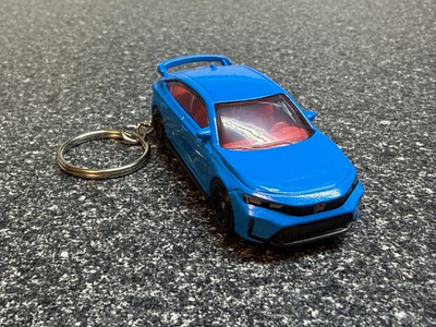 #ad 2024 Honda Civic Type R Keychain Boost Blue Hot Wheels Matchbox Type R FL5 $21.99