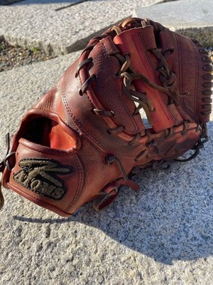 ATOMS Hardball Glove First Mitt Genuine Leather Baseball Used From Japan