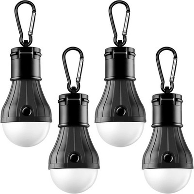 Portable LED Tent Lamp Emergency Lights with Hook, Hurricane Bulb Lantern Equipm