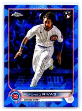 2022 Topps Chrome Sapphire Edition Alfonso Rivas #526 RC Rookie Chicago Cubs