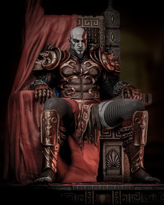 Kratos Resin Sculpture Statue Model Kit  Unpainted/Unassembled