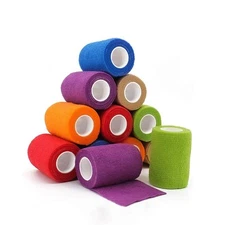 15pcs Self Adhesive Bandage Wraps 3'x5 Yard Elastic Athletic Tape First Aid