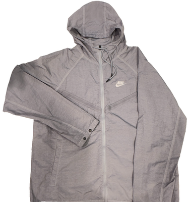 Nike Tech Pack Windrunner Medium Full Zip Jacket Hoodie Wolf Grey