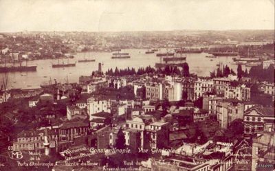 PANORAMIC VIEW OF CONSTANTINOPLE (ISTANBUL) TURKEY