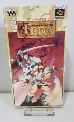 Feda The Emblem Of Justice NTSC Super Nintendo SNES OVP  A1431